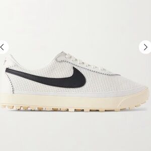 NIKE
Astrograbber leather-trimmed mesh sneakers